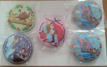 디즈니 자수 캔뱃지 5개 세트