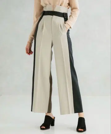 UNITED TOKYO 바이컬러 래드 팬츠