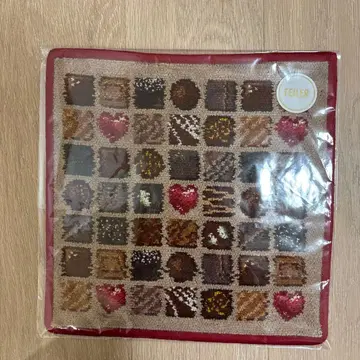 FEILER 초콜릿 모티브 손수건 약 25cm
