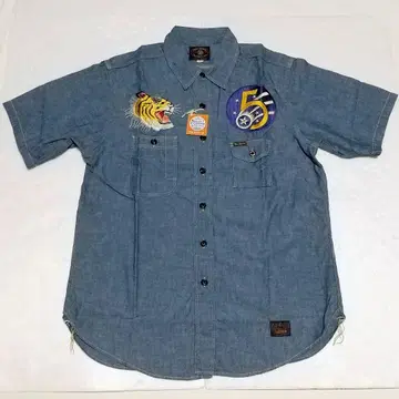 토이즈 맥코이 그램스사 샴브레이 셔츠 자수 레어 사이즈 16