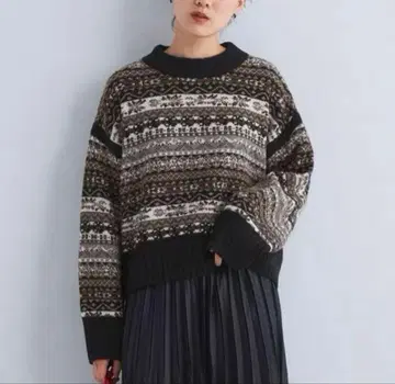 돌먼 페어아일 풀오버 니트