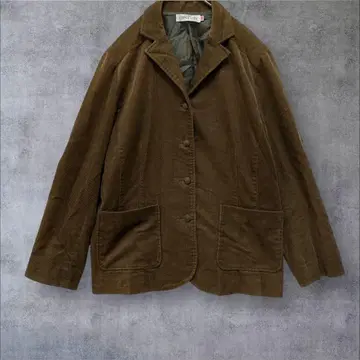 a2541 [ 심플 라이프 ] 테일러드 자켓 코튼 브라운