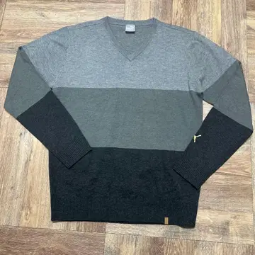 푸마 V넥 니트 사이즈 XXL