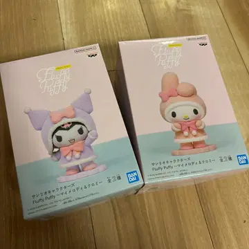 Fluffy Puffy 마이멜로디&쿠로미 피규어 2개 세트