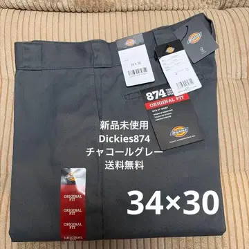 [ 미사용 새상품 ] 디키즈 874 34x30 워크 팬츠 차콜 그레이