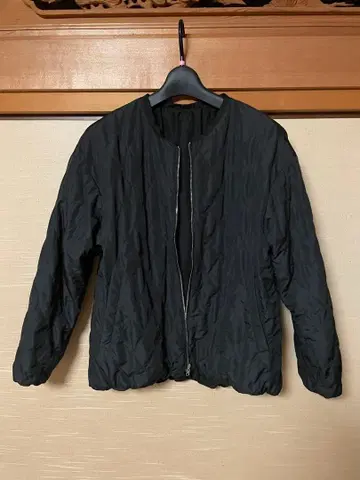 INDIVI 인디비 블랙 퀼팅 자켓