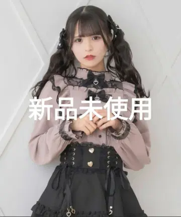 미사용 새상품 로지타 ROJITA 레이스업 프릴 플레어 스커트