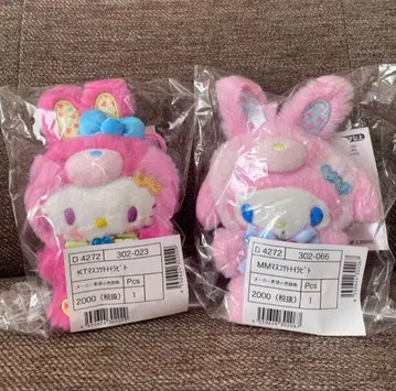 헬로키티 마이멜로디 마스코트 홀더 스프링 토끼 산리오