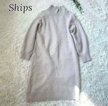 쉽스 캐시미어 울 하이넥 니트 원피스 따뜻함