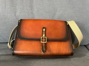 손염색 가죽 숄더백 중고품