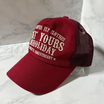 y122815 TMT 메쉬 캡 BIGHOLIDAY 레드