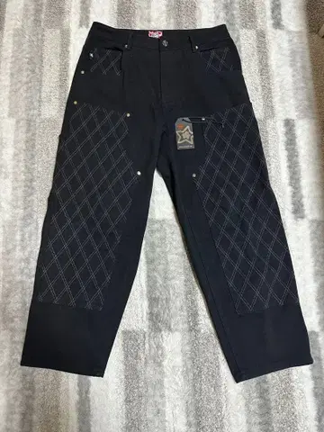 스타 팀 데님 더블니 팬츠 사이즈 32