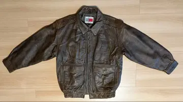 브라운 가죽 자켓