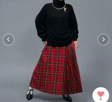 manana suerte 빨간색 계열 타탄 체크 즉시 구매 가능