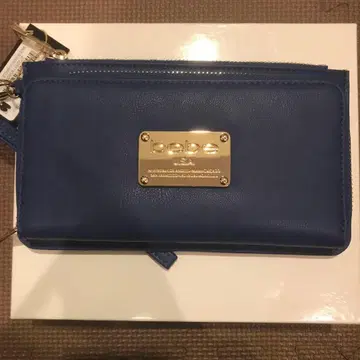 bebe 파랑 장지갑 합성 피혁