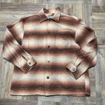 SUGAR CANE 두꺼운 원단 체크 셔츠 사이즈 L