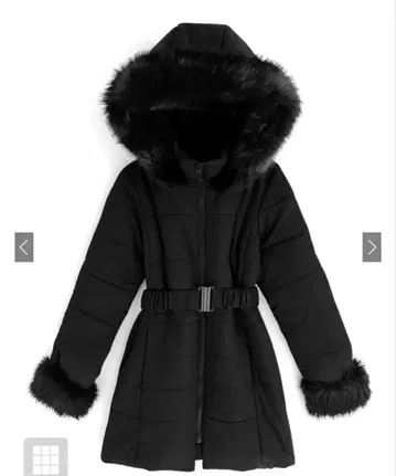 GRL 그레일 벨트 포함 퍼 다운 코트 [ kd13 ]