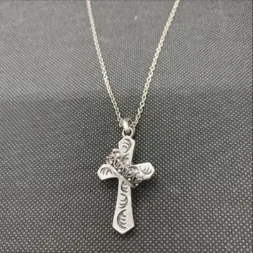 실버 목걸이 크로스 크라운 왕관 silver925