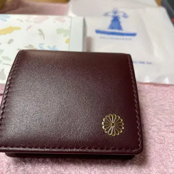 황궁 와인 레드 코인 케이스 동전 지갑 박스 포함 토트백 포함