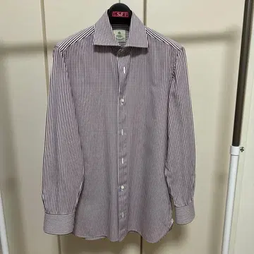 루이지 보렐리 LUIGI BORRELLI 브라운 스트라이프 사이즈 37