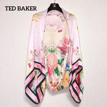 Ted baker 실크 꽃무늬 스톨 숄 스카프 가디건