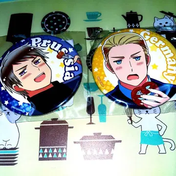 헤타리아 월드 스타즈 캔뱃지 세트