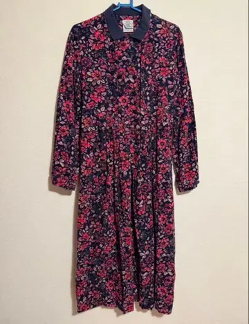 로라 애슐리 영국제 빈티지 코듀로이 원피스