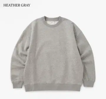 MUHAKU 헤더 그레이 맨투맨 L 사이즈