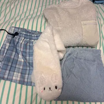 겨울용 긴팔, 하프 팬츠, 팬츠, 세트, 머플러 묶음 판매