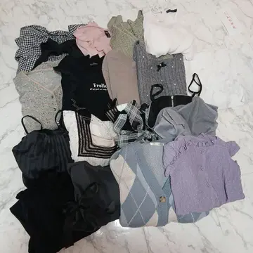 여성용 묶음 판매 16점 프렌치 걸리시