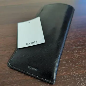 [미사용 새상품] B.stuff 블랙 가죽 안경 케이스