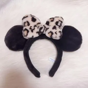 디즈니 머리띠 미니 레오파드 무늬