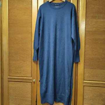 23구 큰 사이즈 46 울 캐시미어 니트 원피스 네이비 계열