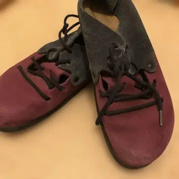 퍼플 스웨이드 스니커즈 43