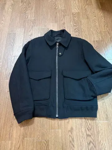 BANANA REPUBLIC 블랙 턱끈 울 자켓 L