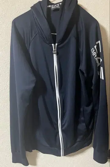 [안심 감정 이용] EMPORIO ARMANI 네이비 풀 집업 후드티