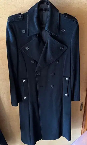 God of Roses 롱 트렌치코트 블랙