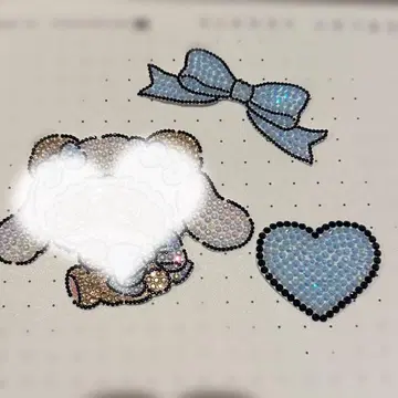 부채 데코 부품