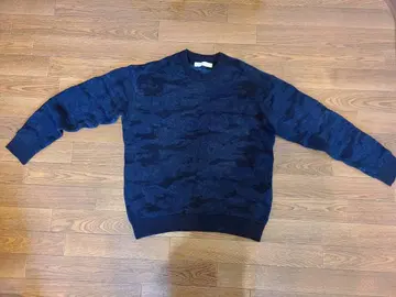 ESTNATION 네이비 카모플라쥬 스웨터