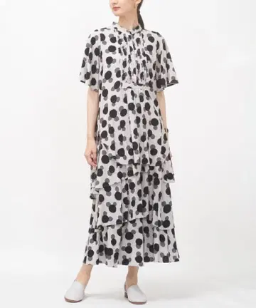 새상품 AS KNOW AS de base 티어드 도트 스커트 15