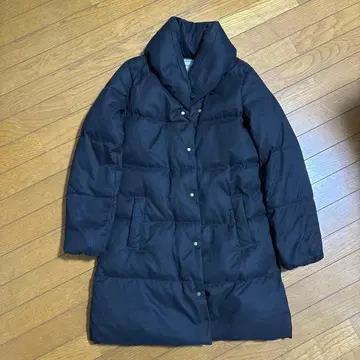 미국산 덕 다운 650 필파워 블랙 롱 다운 자켓