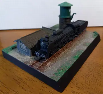 중고 미니어처 철도 디오라마 모형 통일전선 시리즈 증기기관차(건물 포함)