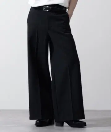 [ CLEL ] 백 브러쉬드 TR 플레어 슬랙스