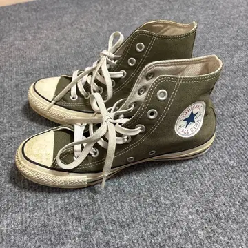 Converse All Star 하이컷 스니커즈 올리브
