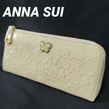 ANNA SUI 안나수이 장지갑 모노그램 여성용 올 패턴 얇은 타입
