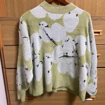 graniph 화이트 에나 니트 스웨터 L