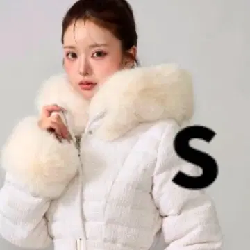 퍼 달린 다운 재킷 S 다리치 레이디 미디 트위드 다운 코트