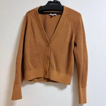 COS 리브 가디건 카멜