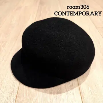 room306 CONTEMPORARY 울 헌팅 캡 블랙