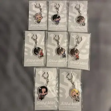 [ 미개봉 ] SnowMan 스노치루 교수형 키링 8개 세트